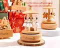 Musical Wooden Ballerina Carousel Keepsake, Custom Christmas Gift, Engraved Name Music Box, Baby Shower Gift, Christmas, Wooden Music Box product logo