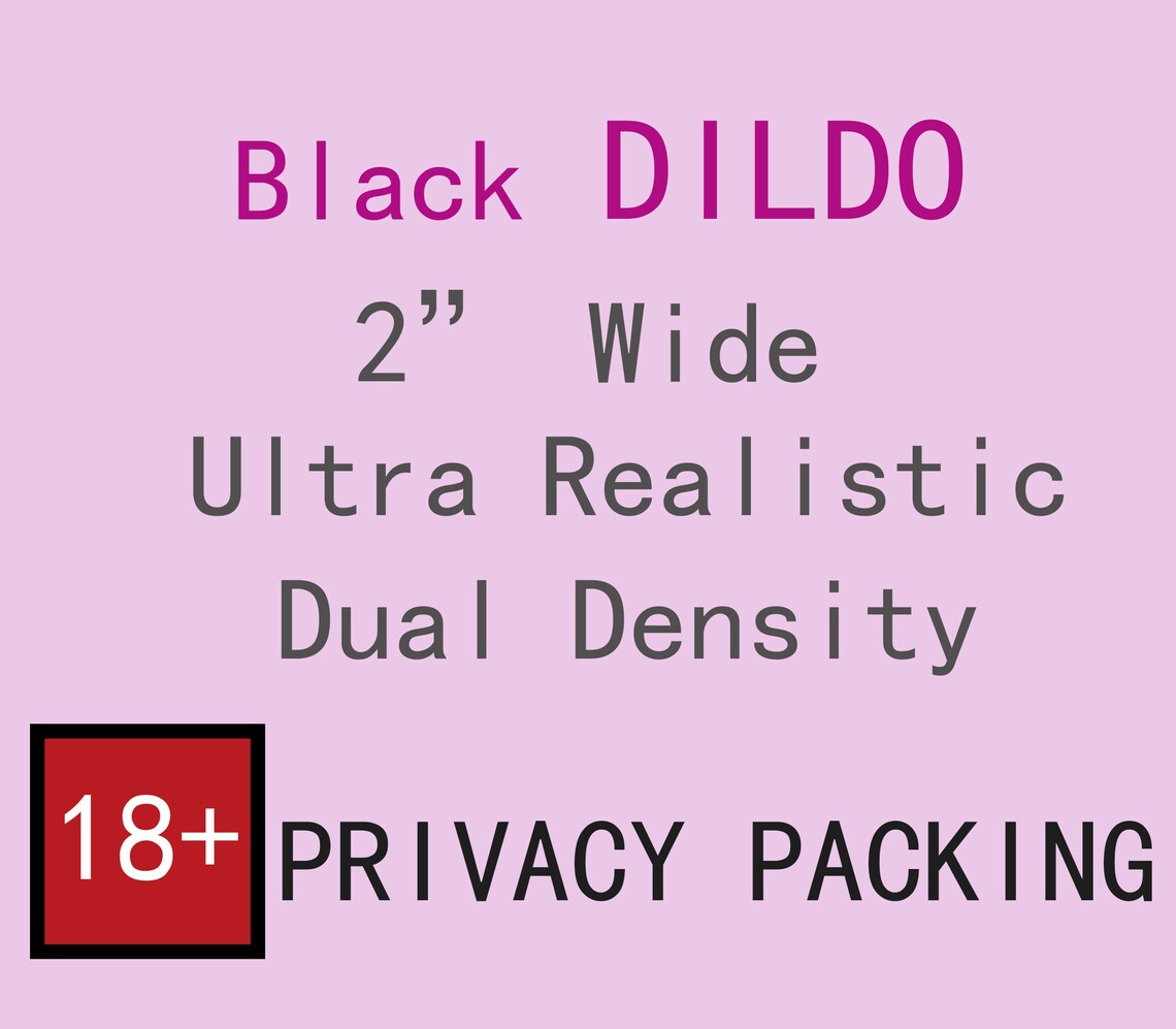 2 Inch Wide Short Thick Dildo Big Realistic Black Dildo 8.5 - Etsy Canada