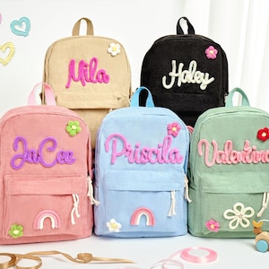 Custom Handmade Backpack,Custom Handmade Unicorn Backpack and Lunchbag,Back to School Kit,Personalized Gift for Girls,Birthday Gift for Kids