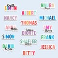 Custom Name Personalized Sticker, Colorful Personalized Laptop Sticker, Vinyl Sticker, Name sticker, Custom sticker, Water Bottle Sticker product logo