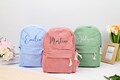 Personalized backpack Back to school, Personalized school bags, Corduroy Backpack, Embroidered School Bag for Kids, Personalized Gifts product logo