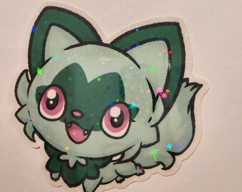 Sprigatito Nyaoha Holographic Sticker