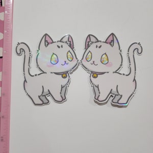 Dear Cakie Double Trouble Holo Rainbow Sticker