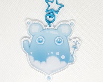 FFXIV Drippy Minion Acrylic Glittery Keychain