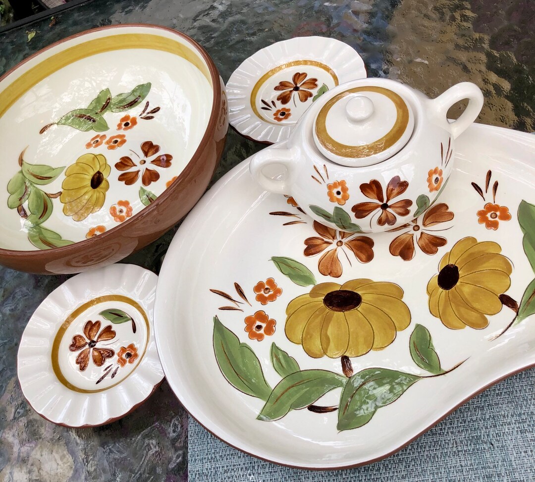 Stangl Pottery First Love Hand Painted Oven Proof Completer Pieces Fall