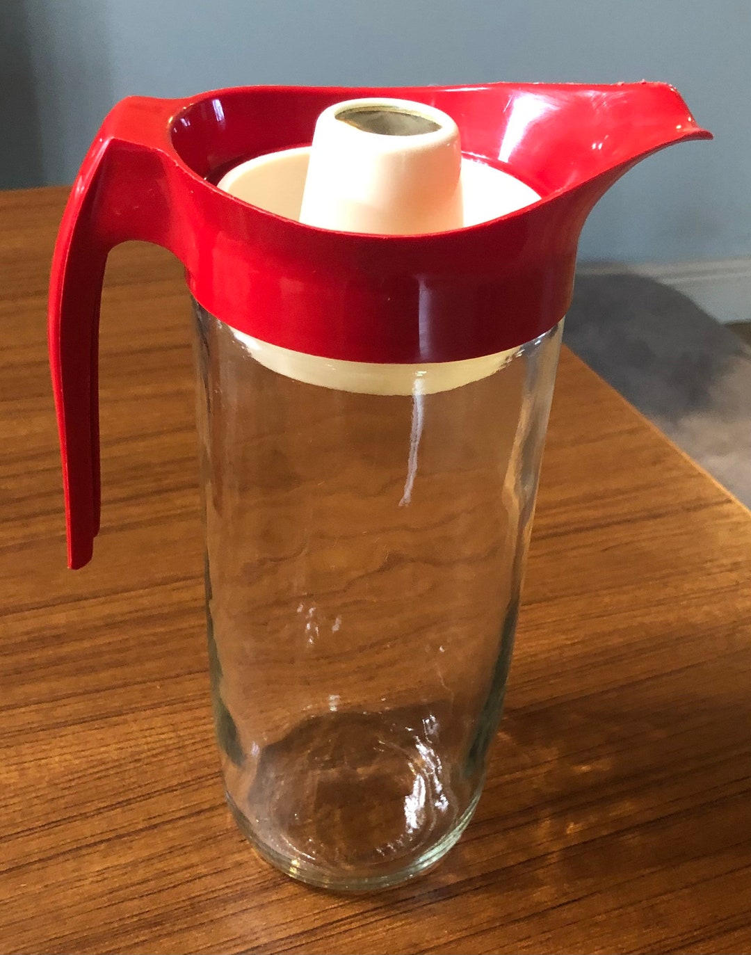 Your Choicevintage Clear Glass Pitcher With Lid / Anchor 