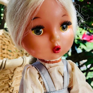 Collectible Doll Lenigrushka Factory Blonde Hair Folk Sarafan Dress Costume Doll Alenushka 1979 Vintage Traditional Culture Clothing