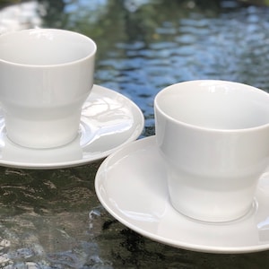 Paul McCobb Mid Century Coffee Tea Cups & Saucers by Jackson Internationale Design Contempri SET OF 2
