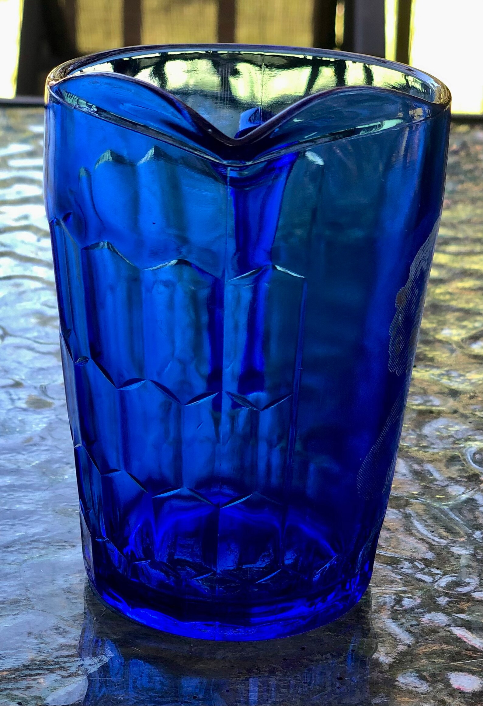 Shirley Temple Cobalt Blue Glass Small Creamer Pitcher Etsy