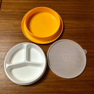 High Sided Divided Plate with Lid