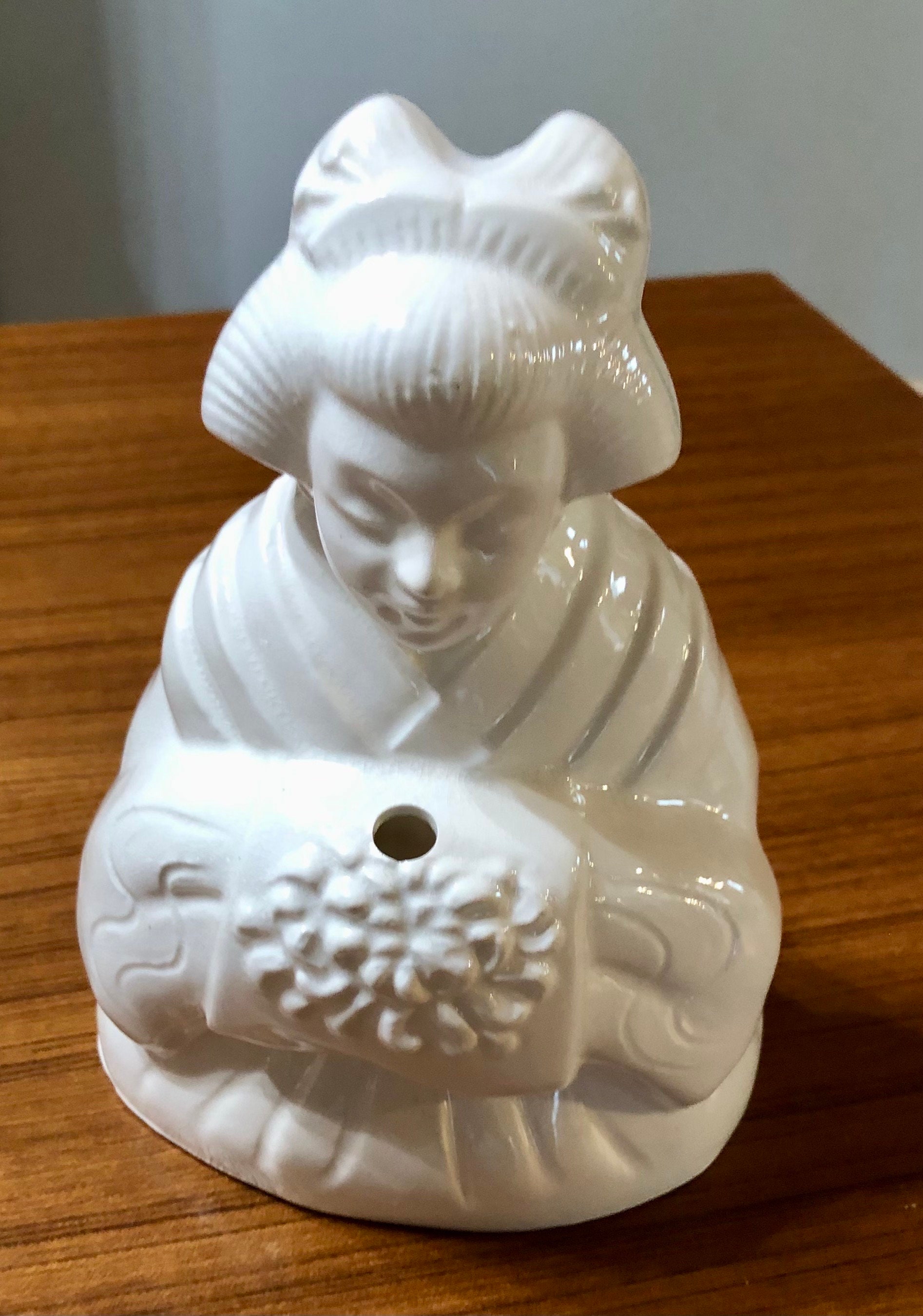 Japanese Geisha Benihana With Fan Budai Buddha Benihana of Tokyo