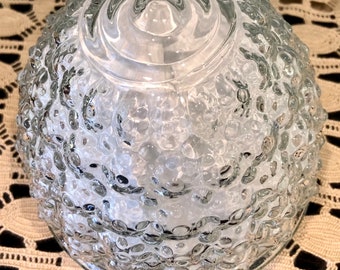 Ceiling Light Bulb Cover Shade for Swag Light or Flush Mount Fixture Made of Glass, Bubble Glass, Flower Clear Glass Shade 3 1/4 inch Fitter