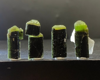 Green Cap Tourmaline Terminated Crystals From Stak-Nala Skardu Pakistan N-13