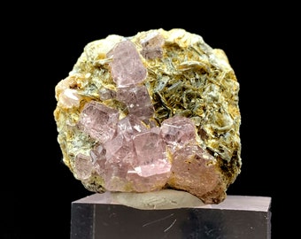 Pink Apatite Crystals with Muscovite Matrix, Pakistan Specimen