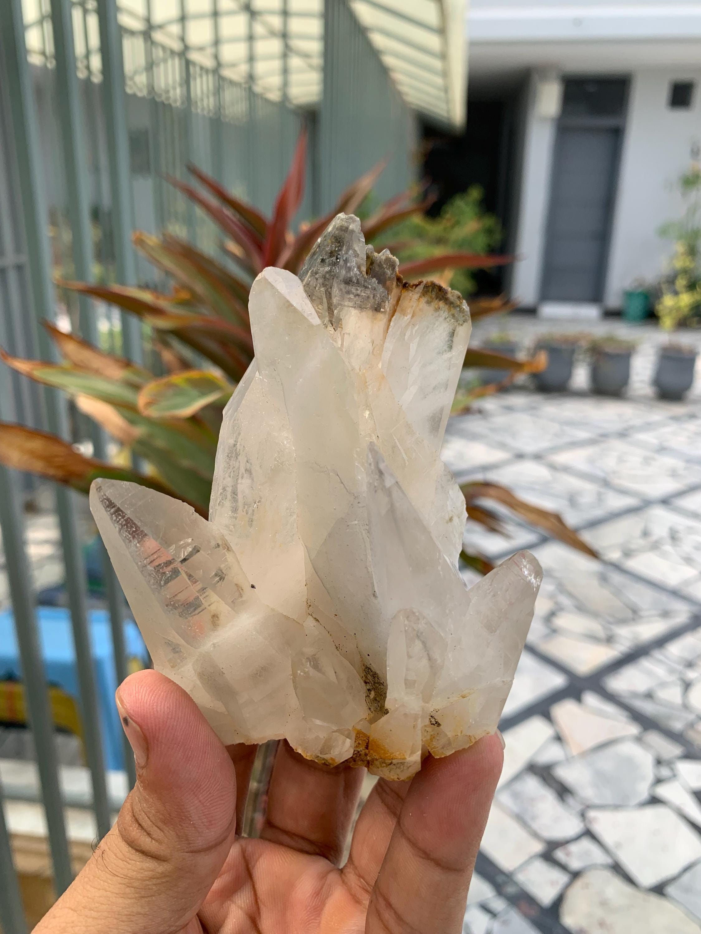 こはみつ5点おまとめヒマラヤ産水晶（パキスタンスカルドゥ）スフィア44ミリ 高波動】パキスタン産ハシュピクォーツ ヒマラヤ水晶 スカルドゥ 原石