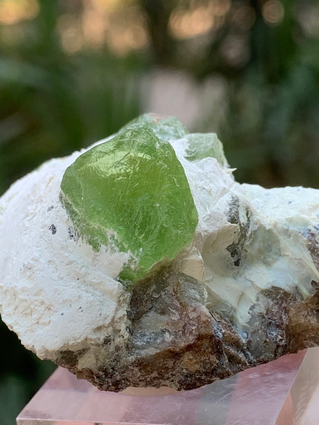 Green Peridot Crystal Specimen With Matrix From Pakistan - Etsy