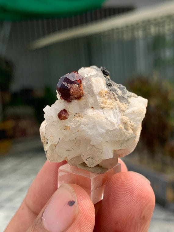 パキスタンスカルドゥ産 ガーネットオンクォーツ