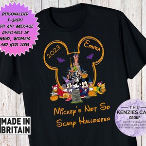 Mickey's Not-So-Scary Halloween Party Family Shirts 2023 Mickey and Minnie Halloween Group Shirts Halloween Disney Shirt Spider Web Shirts