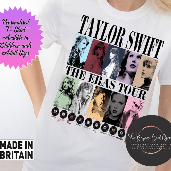 The Eras Tour Full Album Shirt, Kid Taylor Eras Tour Shirt, T.Swift The Eras Tour Shirt, Swifties Merch Shirt, Midnights Concert Shirt