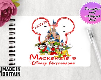 Personalised Autograph Book for Disney Vacation Character Meet & Greets 