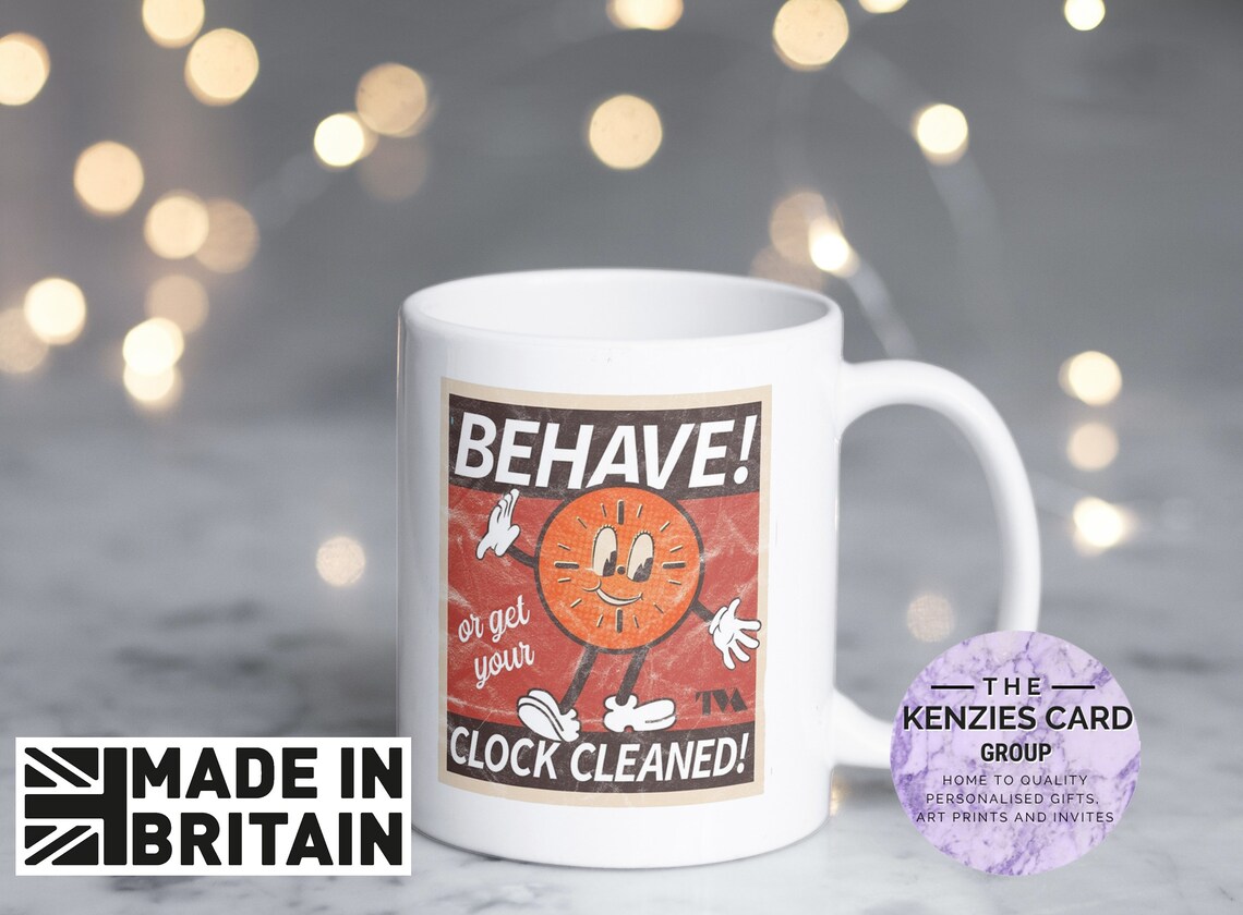 Personalised Miss Minute Behave or Get Your Clock Cleaned Etsy UK