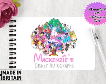 Personalised Disney Mistro Mickey Any Name Autograph Book, Disney Inspired Book, Disney 2024 Book, Disney Gift, Gift For Disney Kids