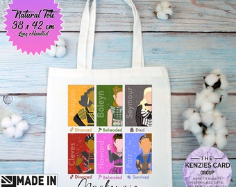 Personalisd Six Musical Tote Bag. Musical Lover Tote Bag. Birthday Gift Bag Christmas Gift