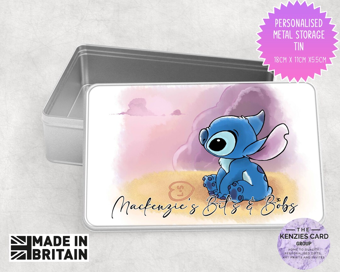 Personalised Lilo and Stitch Storage Tin, Stich Lover, Stitch Gift