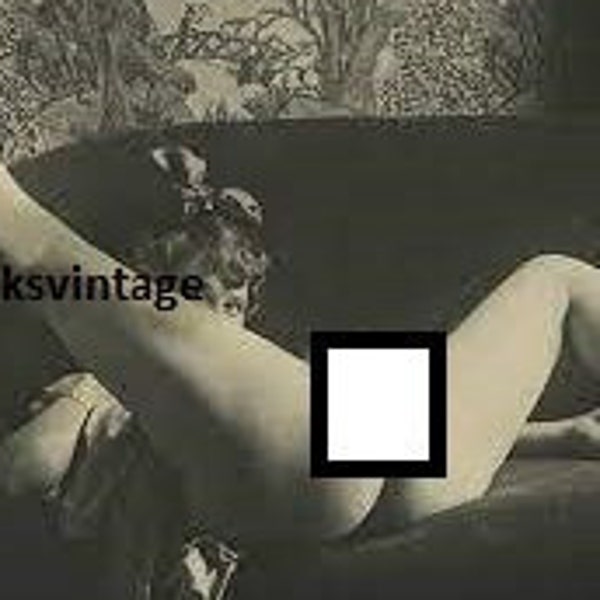 Vintage Nude Woman Exposing Herself Art Photo 4 by 6