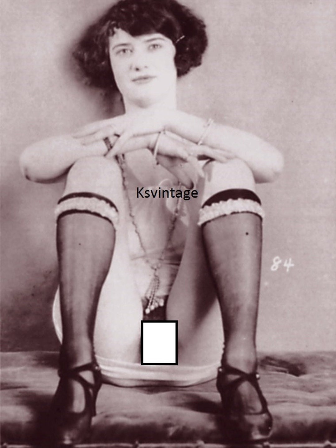 Vintage Nude Dark Short Haired Woman Posing Art Photo 4 by 6 - Etsy Norway