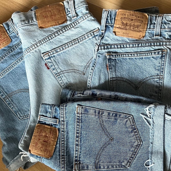 SIZES 23-40 Vintage Levi’s for Women High Waisted Cut off Shorts / 90's Style / Includes 512 501 550 521 551 560 569 951 910 912 921 950