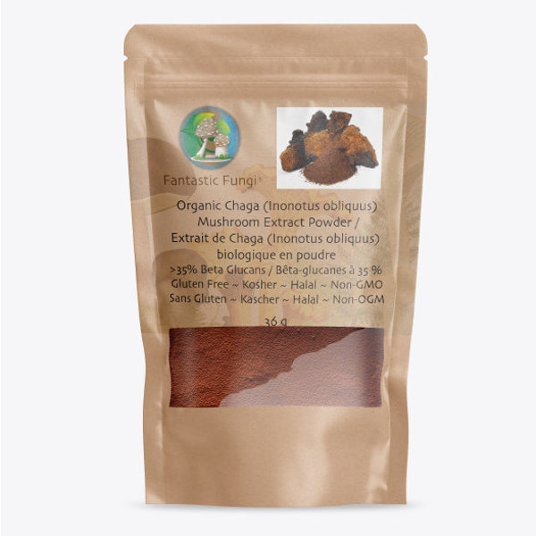 Organic Chaga Mushroom Extract Powder | Potent Immune Support & Natural Vitality Boost