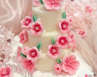 CNDLNYC | Cherry Blossom Cake Candle - Limited Edition - Sakura Season | 3 Tiers