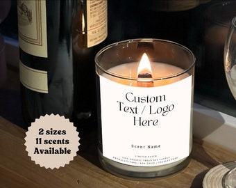 CNDLNYC Specialty Candle, Happy Anniversary Candle, Personalized Candle Gift, Custom Name, Message Candle