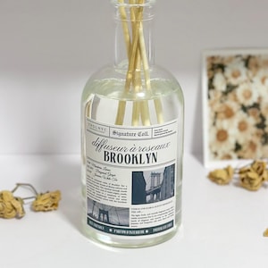 CNDLNYC | NEW Reed Diffuser with Refill Large Size (Air Refreshener), Room Fragrance Booster, Home Decor Fragrance | 200ml(6.7oz)
