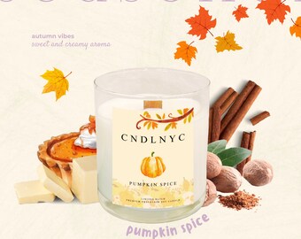 CNDLNYC | PUMPKIN SPICE Soy Candle | 8.5oz. & 4.5oz. Seasonal