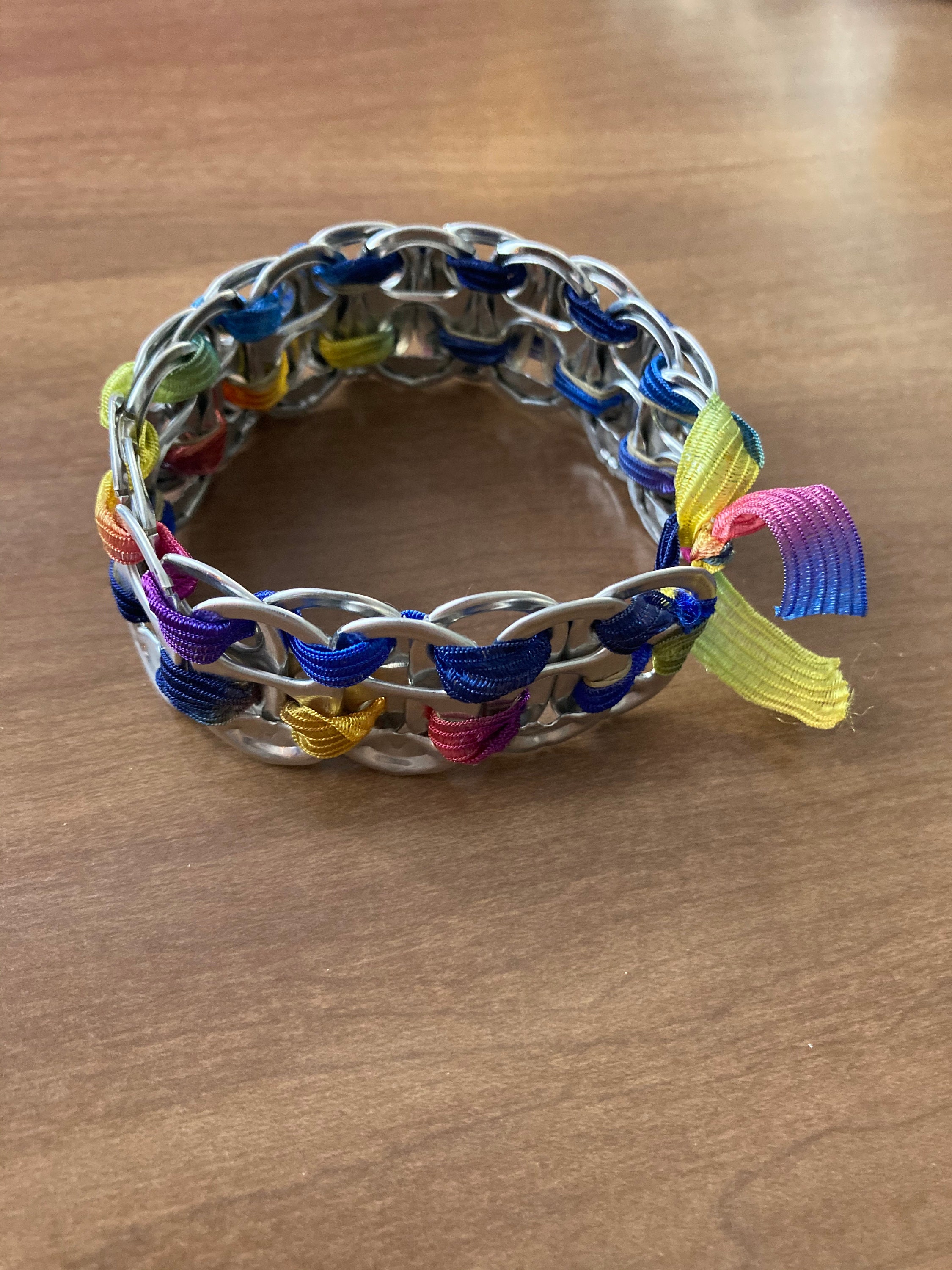 Custom Pop Tab Bracelet, Recycled Can Tab Jewelry, Unique Accessories