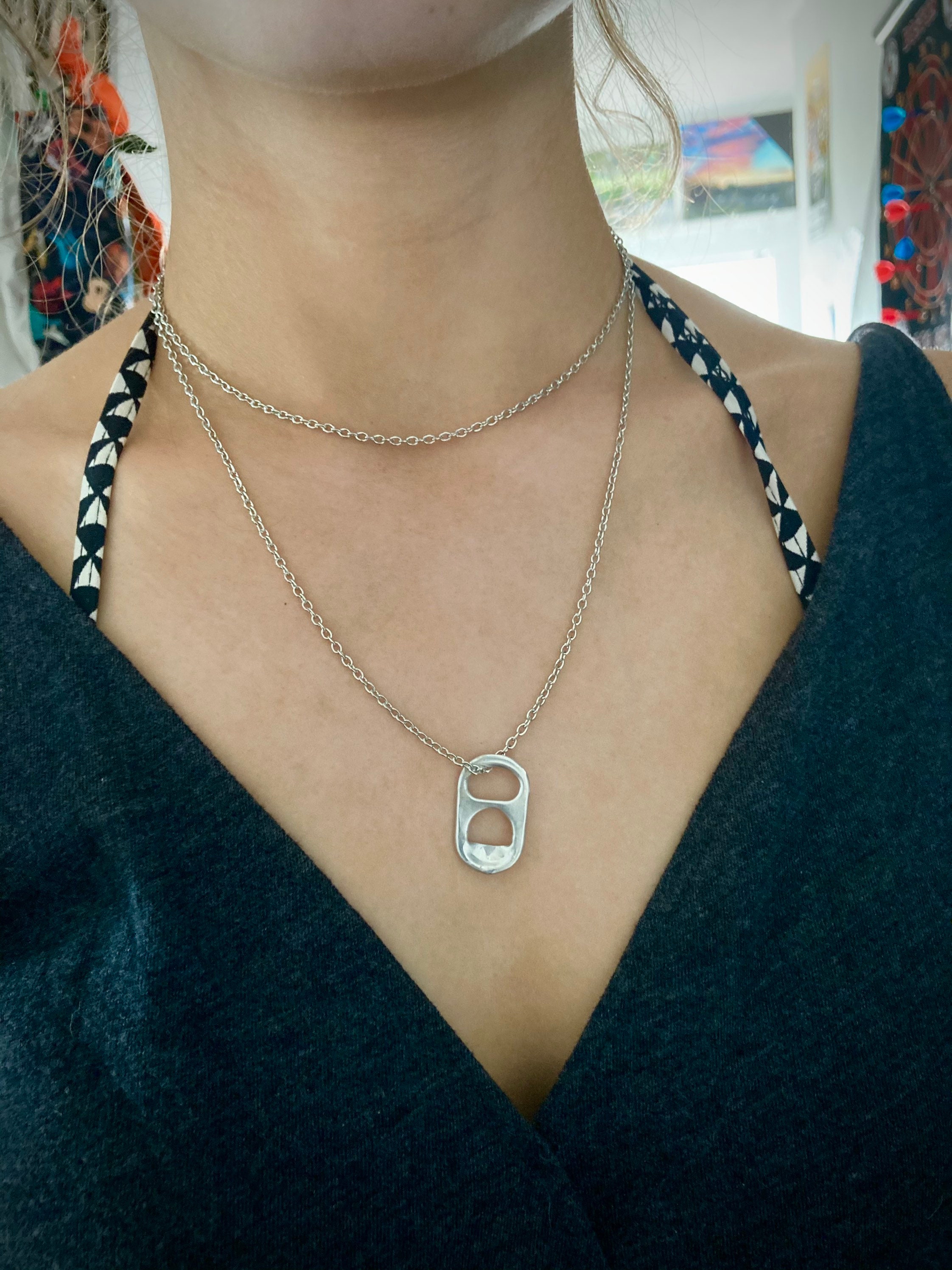 Can Tab Necklace Sarah Cameron Inspired 
