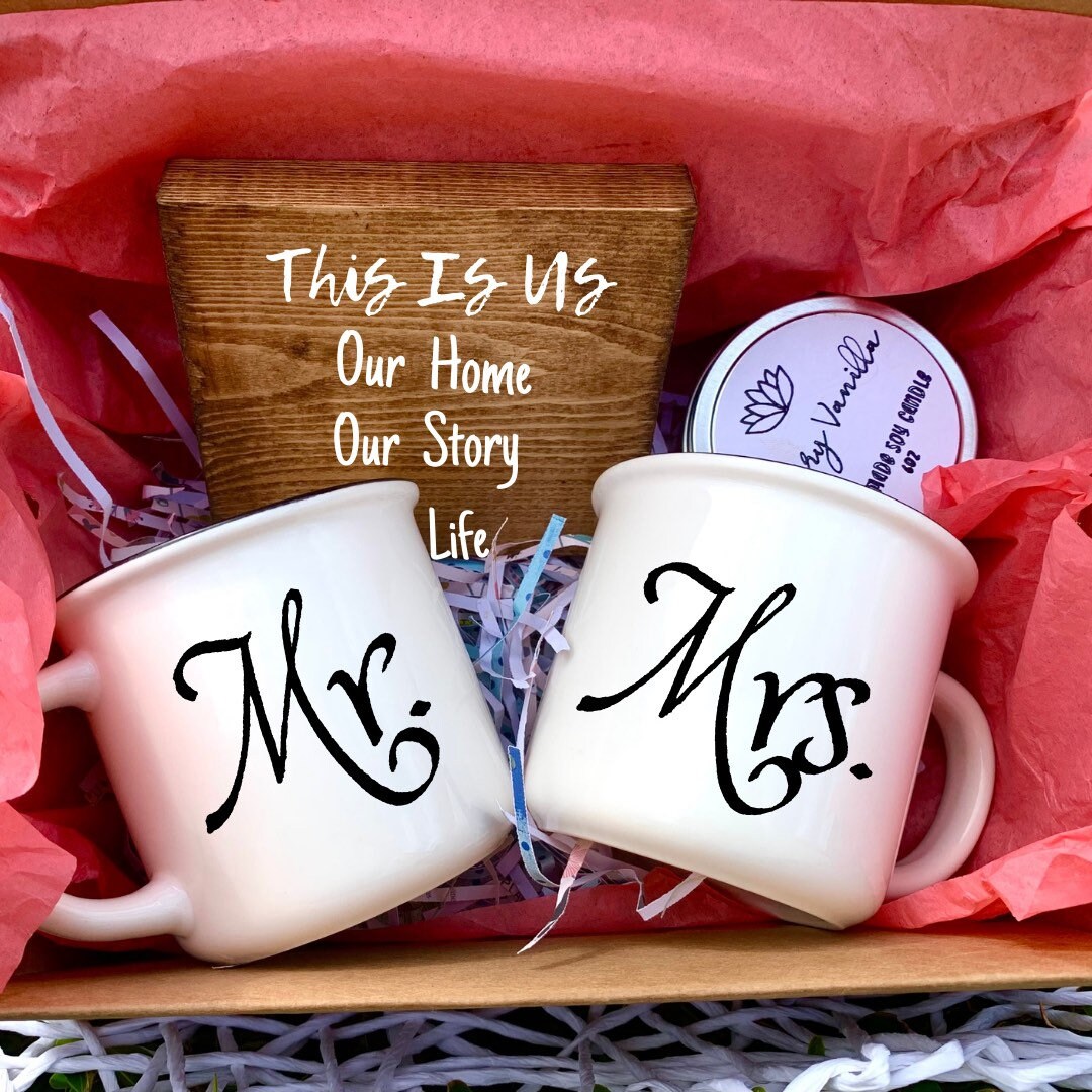 Engagement gift for a couple_a couple gift box_Mr. and Mrs. Etsy