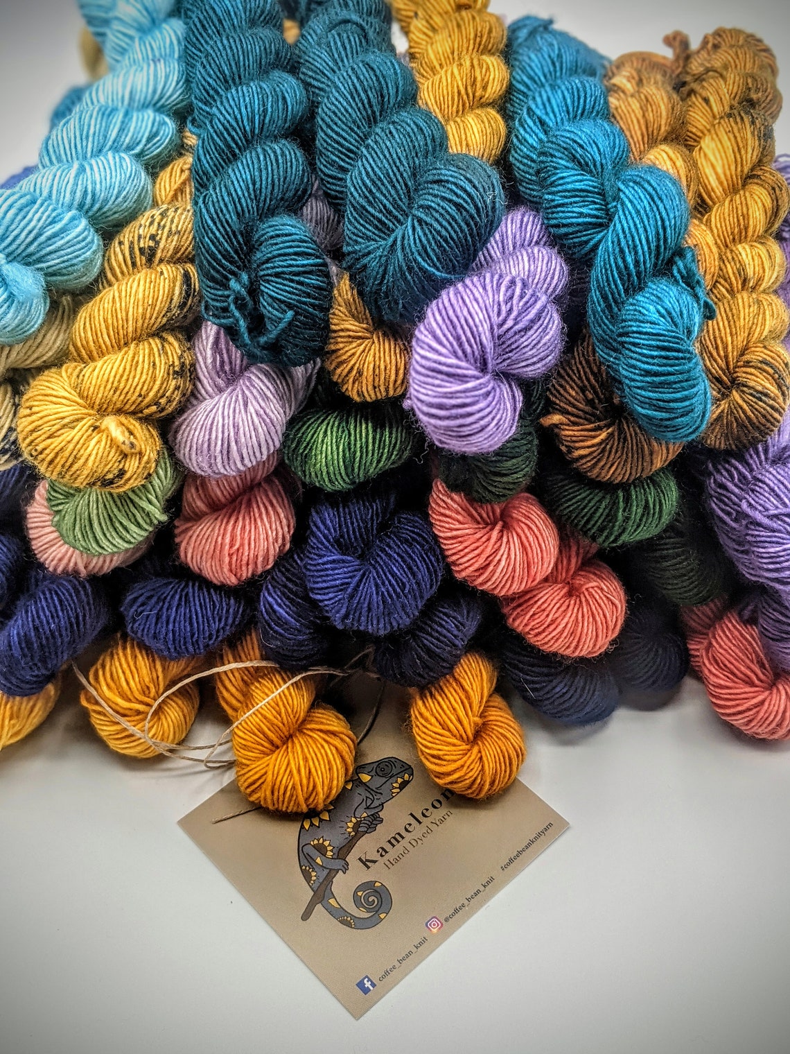 Mini Skein Set / Superwash Merino Yarn / Singles / Gradient / Etsy