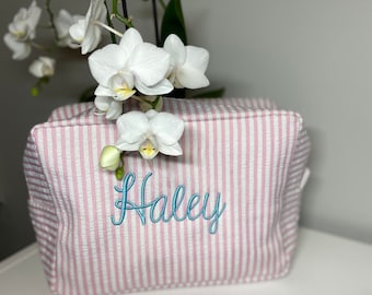 Custom Cosmetic Bag - Monogram Cosmetic Bag - Personalized Cosmetic Bag