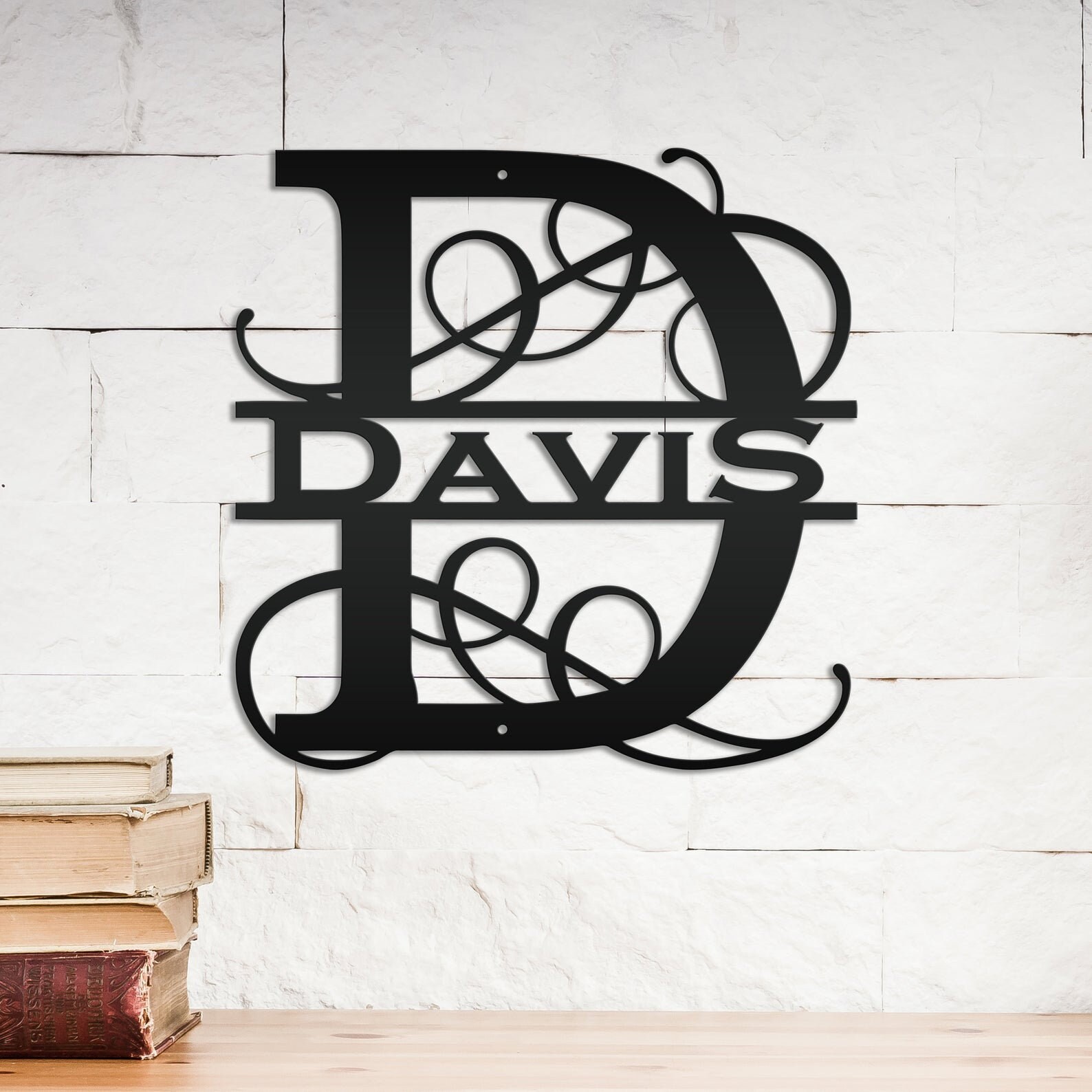 Cut Metal Sign Family Last Name Sign Wall Art Decor Home Etsy