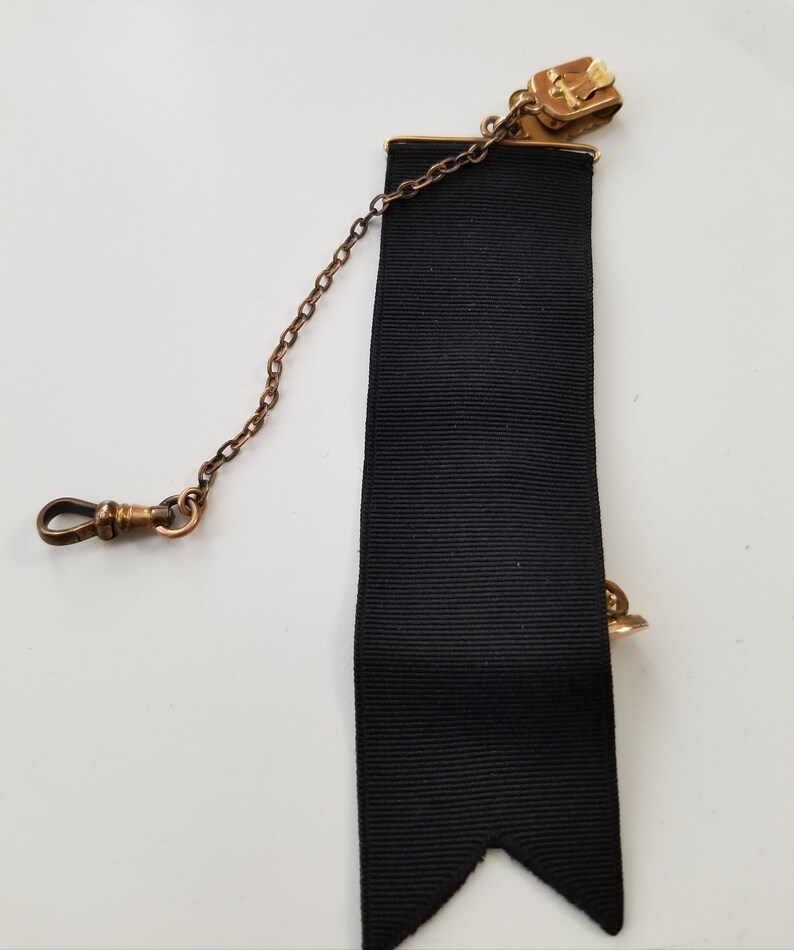 Ribbon Pocket Watch Fob Etsy