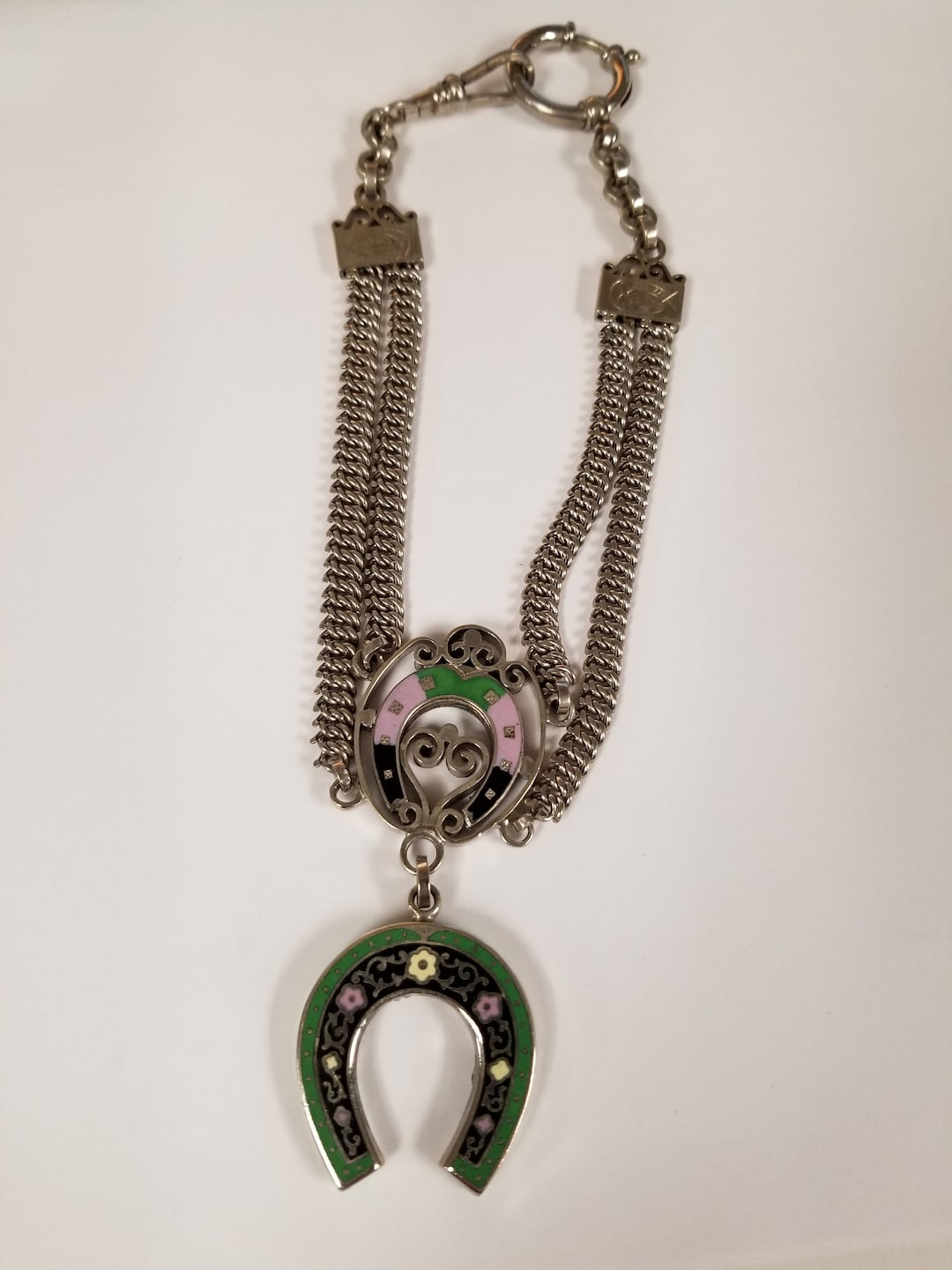 Pocket Watch Chain With Fob Etsy