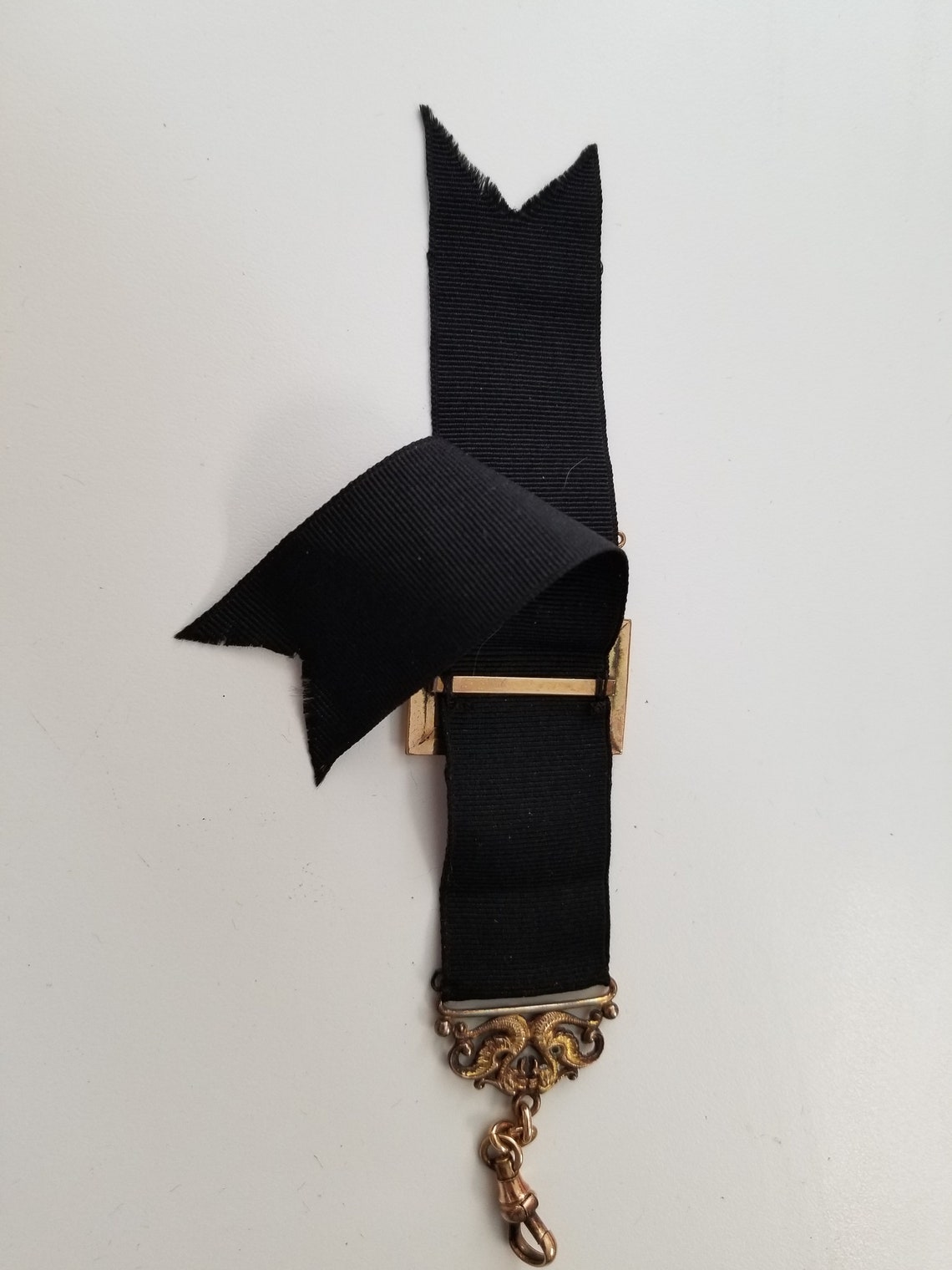 Pocket Watch Ribbon Fob Etsy