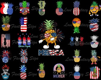 Download July 4th Pineapple Etsy