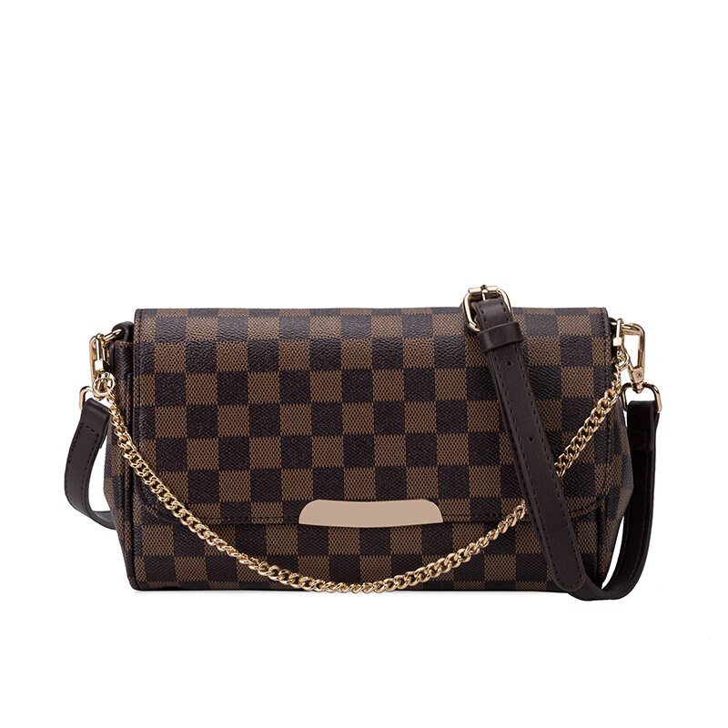 Louis Vuitton, Bags, Louis Vuitton Brown Lattice Favorite Mm Bag