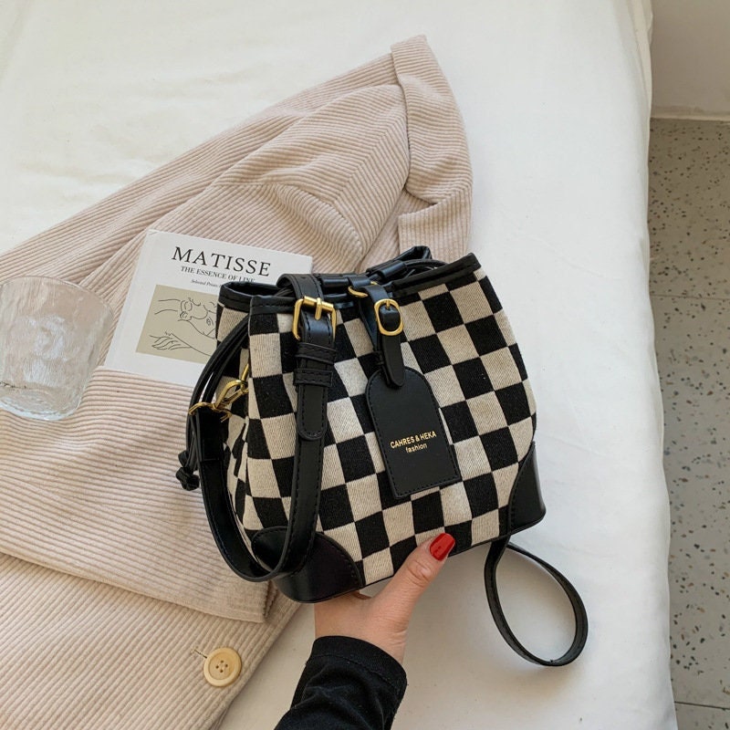 Nima Checkered Shoulder Bag