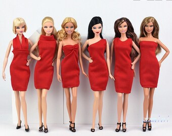 red barbie frock