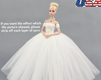 barbie style wedding dresses